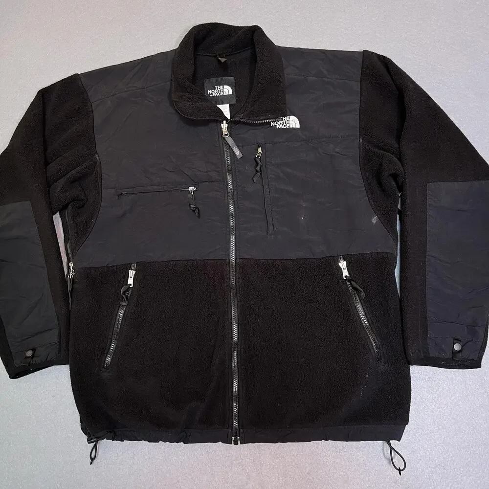 The North Face Denali Jacket Mens L Black Polartec Fleece Full Zip Outdoor